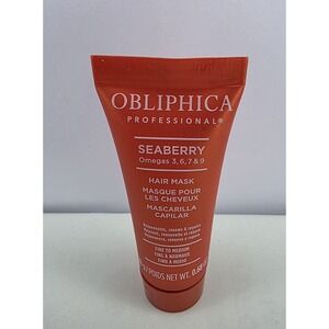Obliphica Professional Seaberry Hair Mask - 0.68 oz. Travel Size‎ New & Sealed
